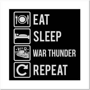 Eat Sleep War Thunder Posters and Art